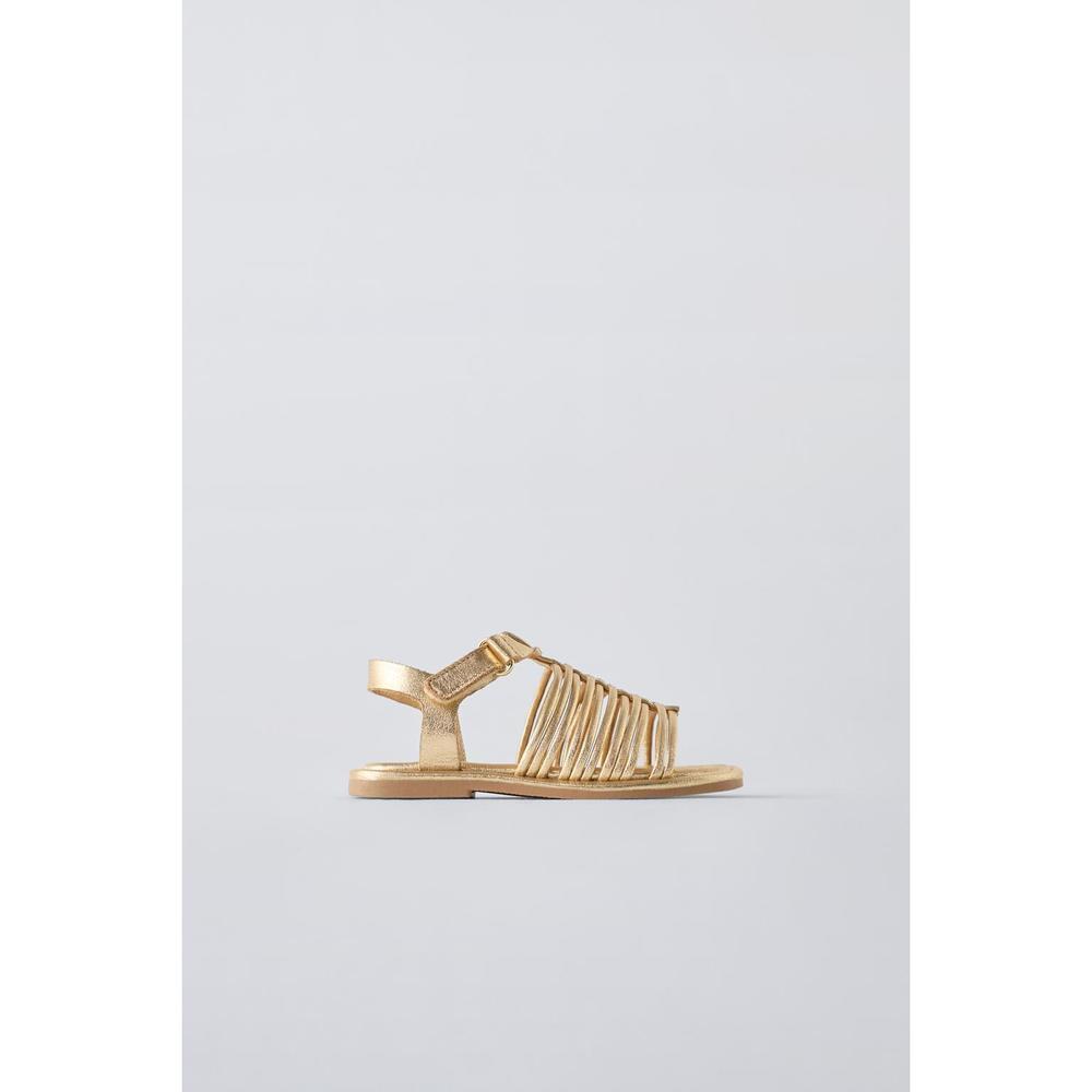 METALLIC STRAP SANDALS - Picture 3 of 4